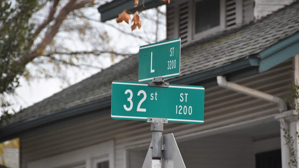 The sign, which is directly across from the Sutter Imaging center in East Sacramento, should read “32nd,” but instead reads “32st.”