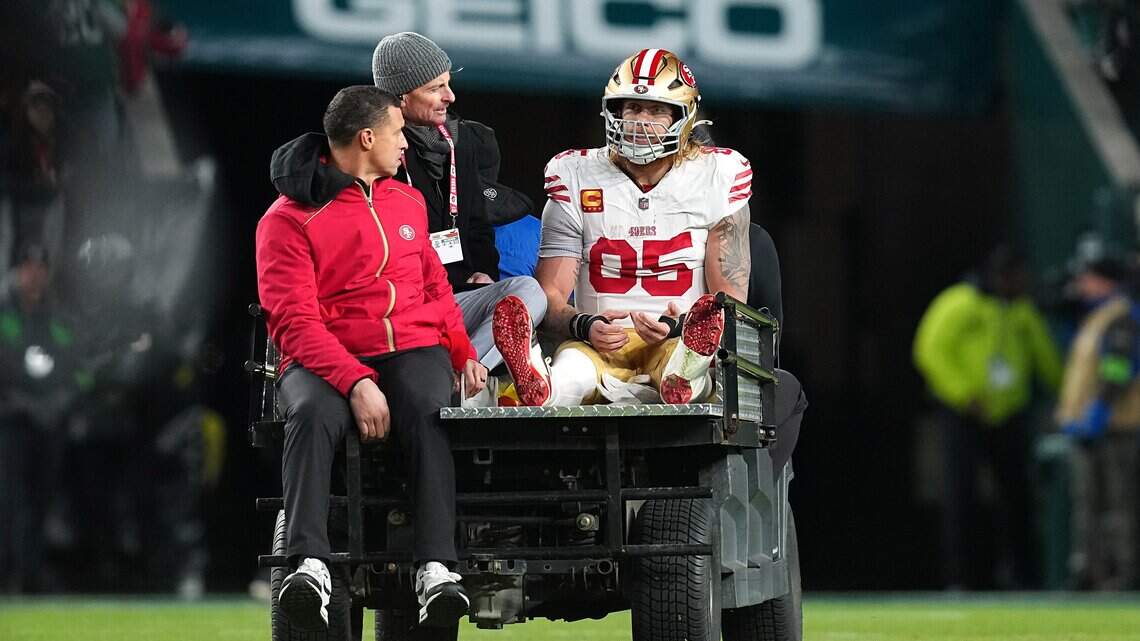 49ers ‘thrilled’ by George Kittle’s progress after Achilles tear, GM John Lynch says