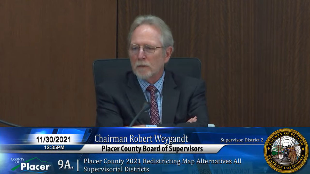 Some Placer County Supervisors have even come out in vocal support of certain redistricting maps — flagrantly ignoring the critical requirement that the redistricting process remain apolitical. Board of Supervisor Chairman Robert Weygandt voiced support for county-generated Maps A and B.