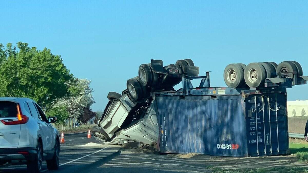 Southbound Southport Parkway near Lake Washington was closed to traffic as of about 9:15 a.m. Friday, March 3, 2020, in West Sacramento. Lanes will be closed about two hours, police said.
