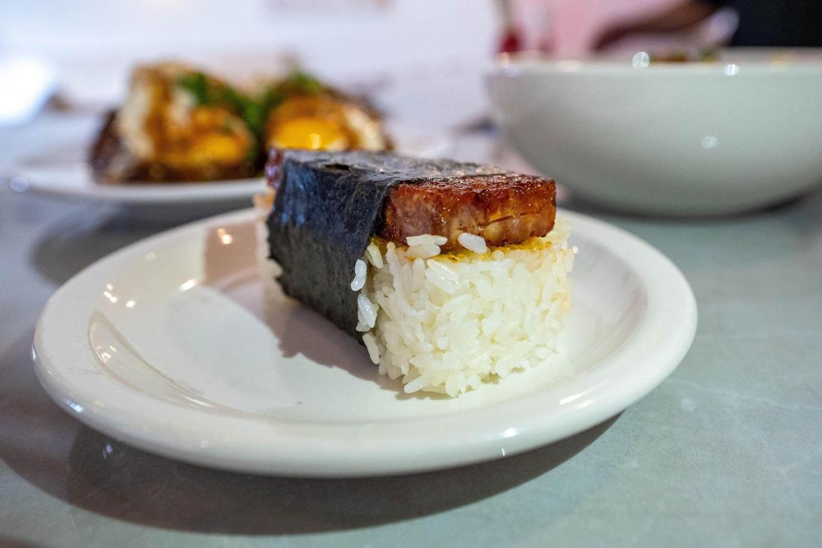 Homemade Spam Musubi is one of the many items on Kau Kau’s menu.