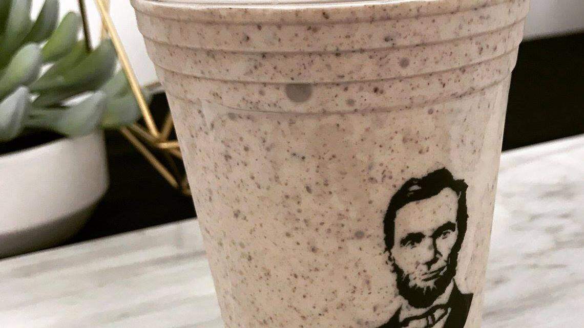 Each milkshake will come in a cup with Abraham Lincoln's face on it, though Boyles said she wants to eventually serve drinks named after various presidents in cups bearing their likenesses.