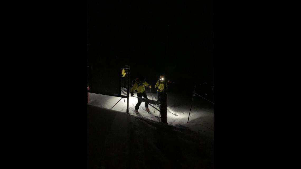 Two skiers were rescued hours after becoming lost in the backcountry, Wyoming rescuers said.&nbsp;