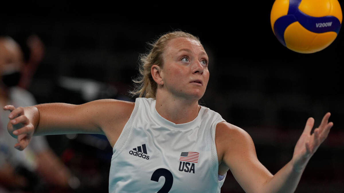 A 31-year-old man was arrested on suspicion of breaking into Jordyn Poulter’s car and stealing personal items, including her 2020 Tokyo Olympic gold medal. (AP Photo/Frank Augstein)