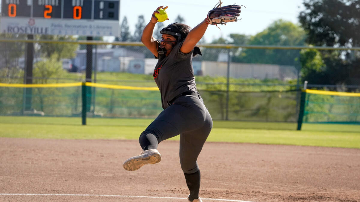 Roseville pitcher Malaya Johnson gave up just three hits and struck out 24 batters in the two wins earlier this season.