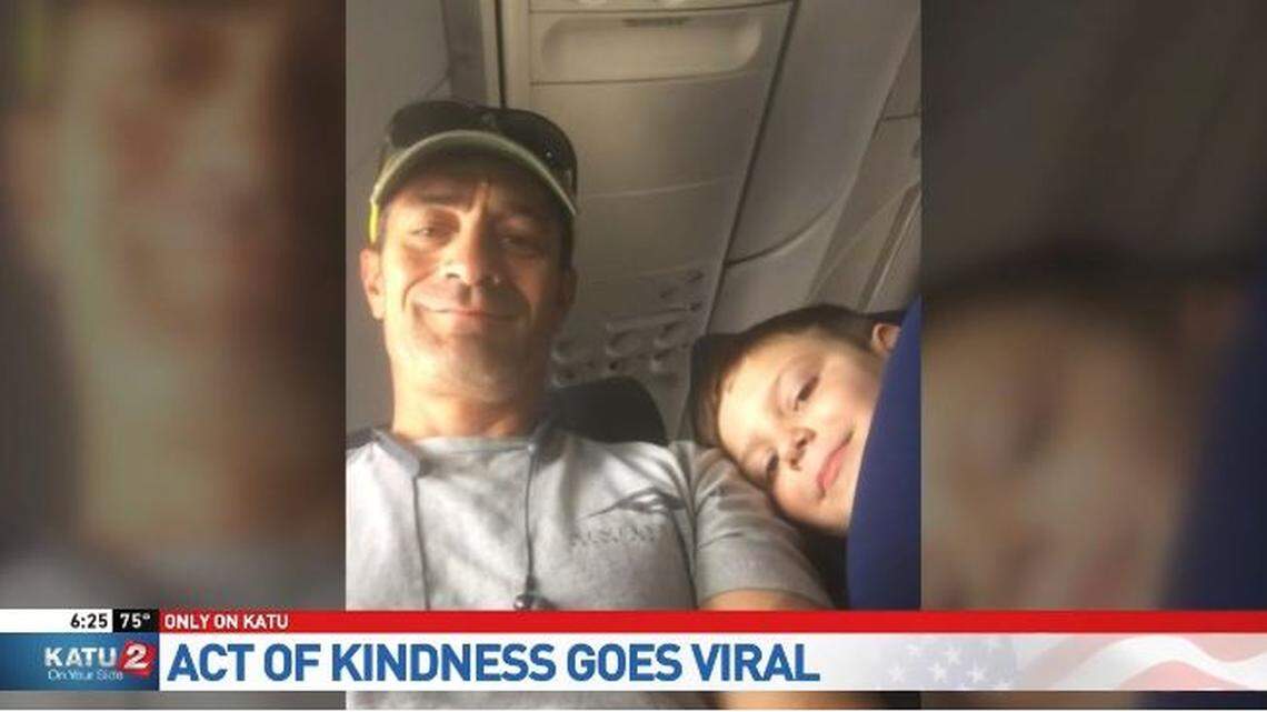 Alexa Bjornson sent a note with her 7-year-old son, Landon, on his first solo airline flight to fill in his future seatmate, but the passenger’s kind reply has gone viral.
