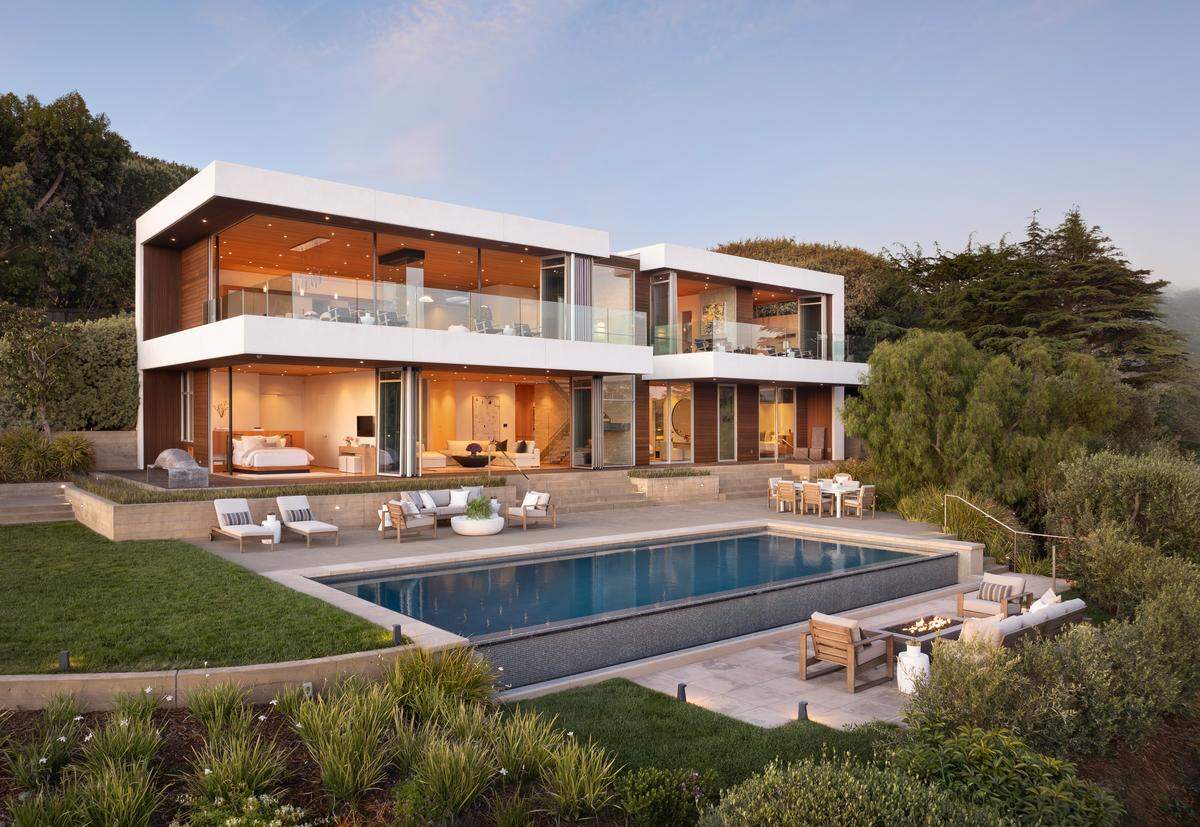 The yard makes the home’s boldest statement. The 4,470-square-foot Tiburon, California, residence is for sale for $19.9 million.