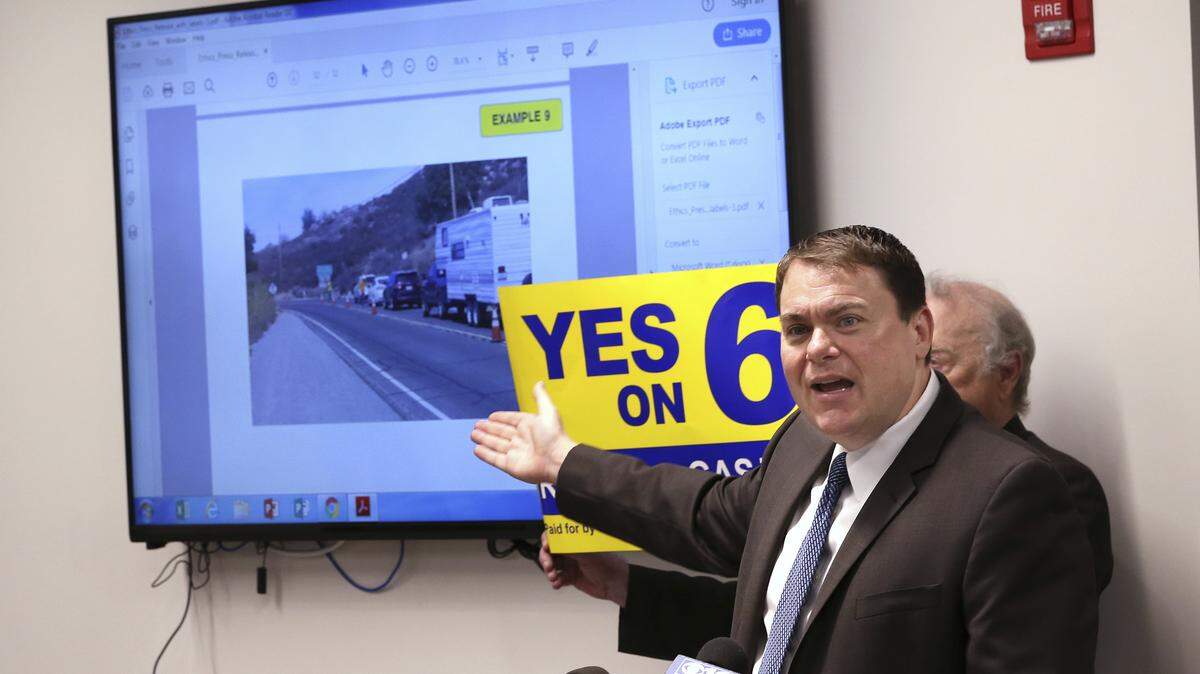 Carl DeMaio, who is leading the Proposition 6 campaign to repeal a recent gas tax increase, says he wants a federal investigation into allegations that public money is being used to campaign against the measure.