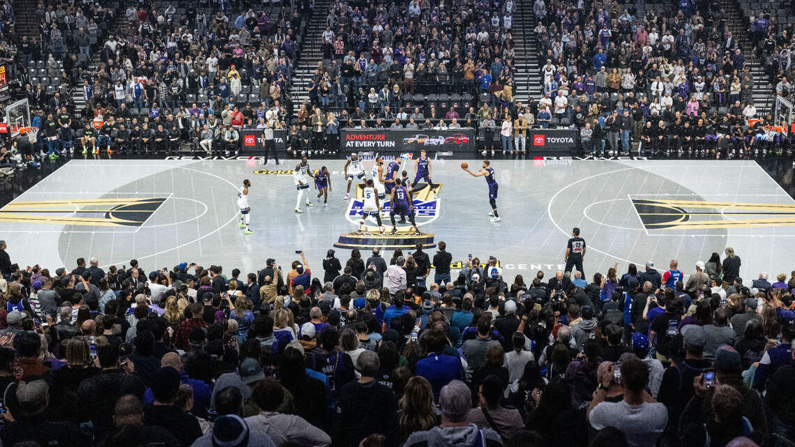 Get a sneak peek at the Sacramento Kings’ custom court design for the NBA Cup