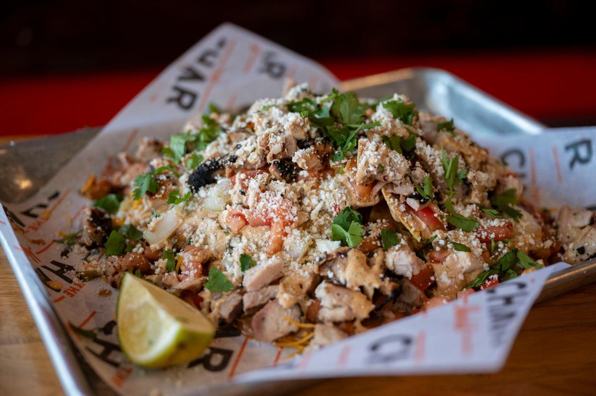The Char Market nachos sit ready Thursday, Aug. 28, 2024, as a popular menu item.
