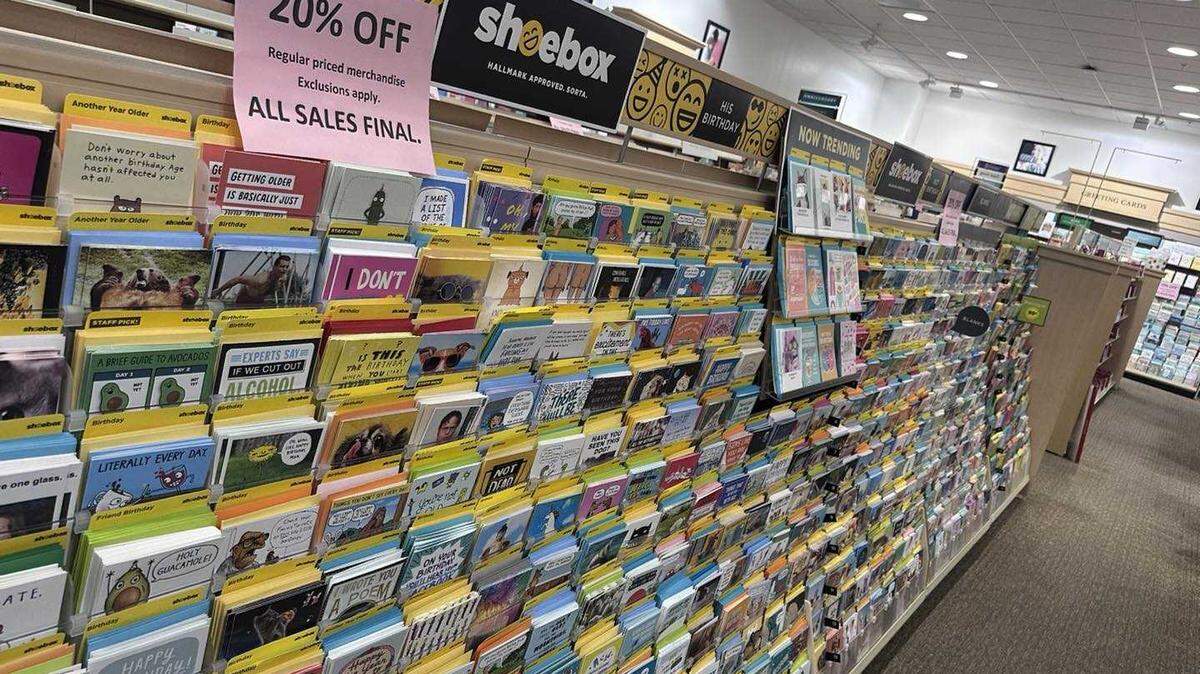 Mark’s Hallmark at Sunrise Mall in Citrus Heights will close after July. The store is having a 20% discount closing sale.