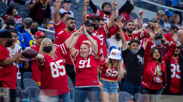See the San Francisco 49ers play the Los Angeles Rams in the NFC Championship game