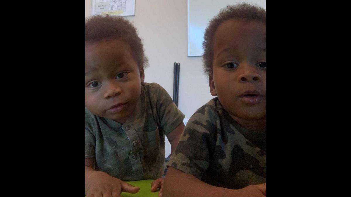 Legend, left, and Sincere Robinson Strong were found unresponsive in a residential swimming pool. Foster mother Schitara Page was arrested Monday and faces felony child abuse charges in connection with their deaths, court records show.