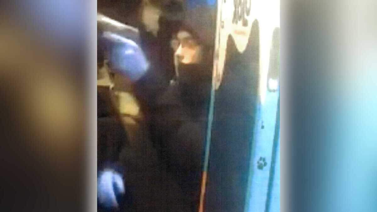 The suspect in a stick-up robbery at Chando’s Tacos in North Sacramento is seen in an image from a surveillance camera. The robber, who remains at large, wore glasses and a bulky black hooded coat. The hands that pointed the firearm at the Chando’s cashier were covered with blue gloves to hide fingerprints.