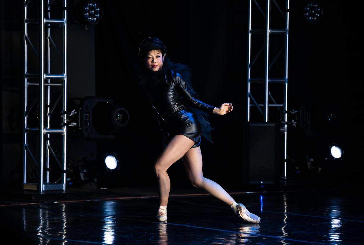 Kaori Higashiyama performs “More than Enough,” with choreography and costume design by Bobby Briscoe, at Beer & Ballet, Sacramento Ballet’s season-closing showcase at SacBallet Studios on Wednesday, May 11, 2022, in midtown Sacramento. The series, which runs May 6-21, features 12 new works by company dancer-artists on the James Hargrove Outdoor Performance Stage, while event partner Bike Dog Brewery provides the local craft beer next to an array of food trucks.