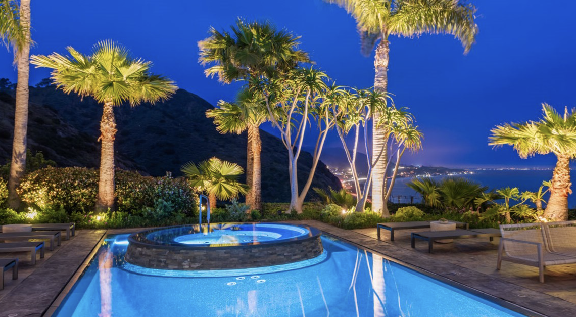 An incredible Malibu oceanfront home on a ridge.