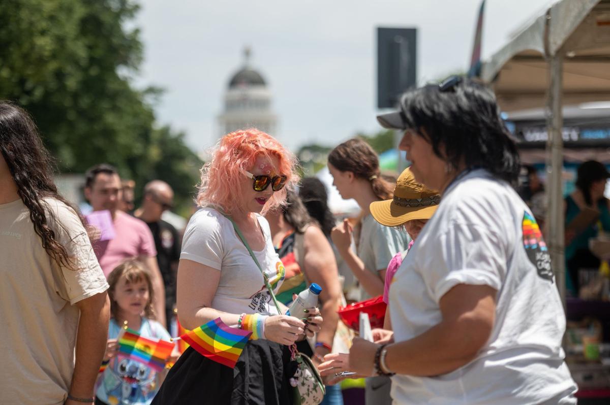 Megan Avalos attends the 33rd annual Sacramento Pride festival on Saturday, June 8, 2024.