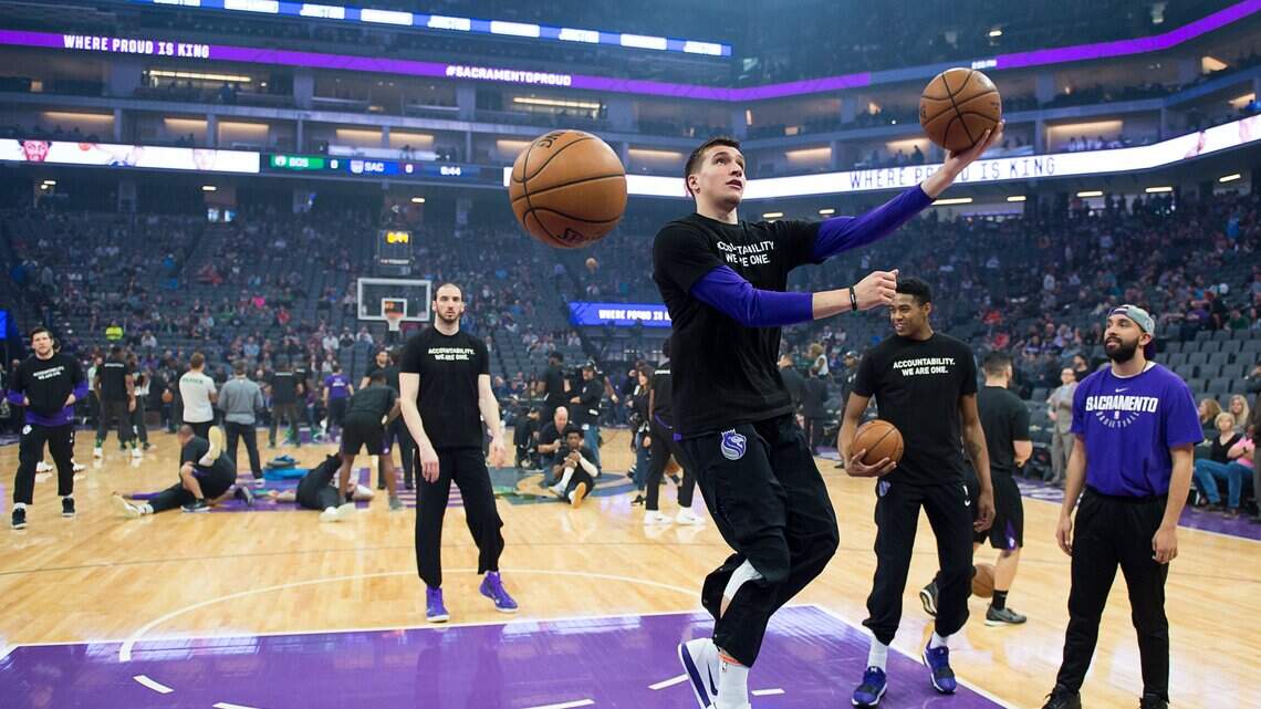 ‘It's workout season’: Bogdanovic says he must ‘step up’ as Kings fall to Boston