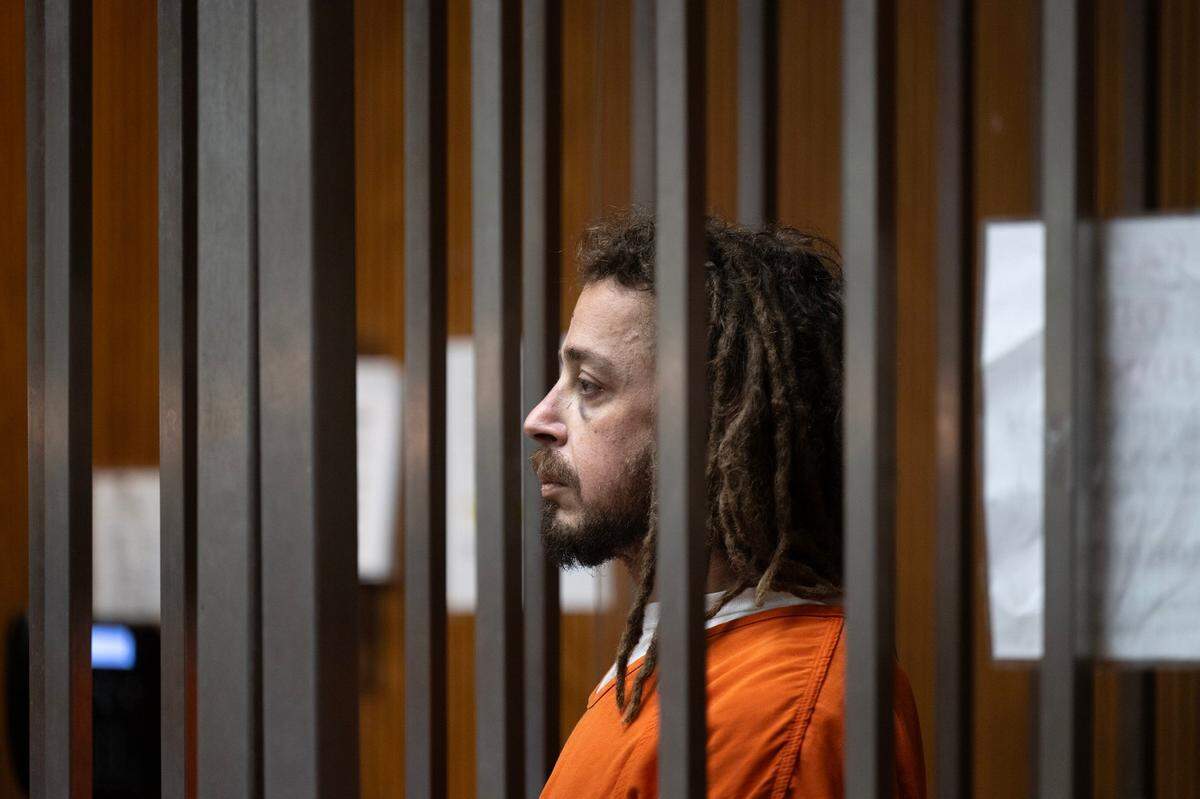 Jacob Levi Mandell is arraigned for the murder of bail bondsman Kevin Brace on Wednesday in Sacramento Superior Court.