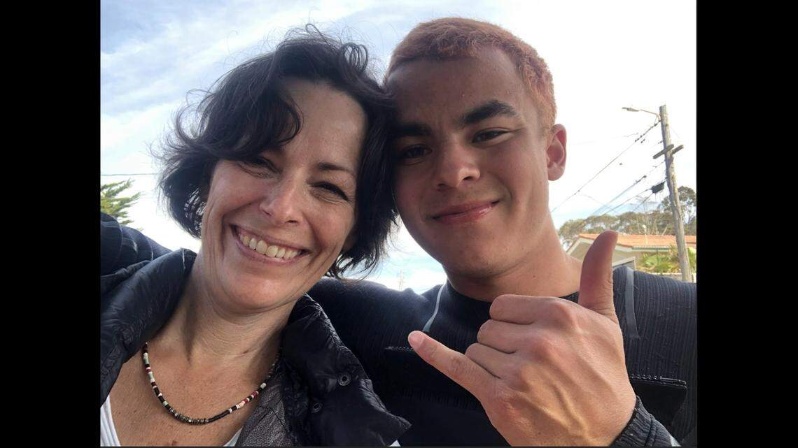 Renee Lim and her son Ryan.