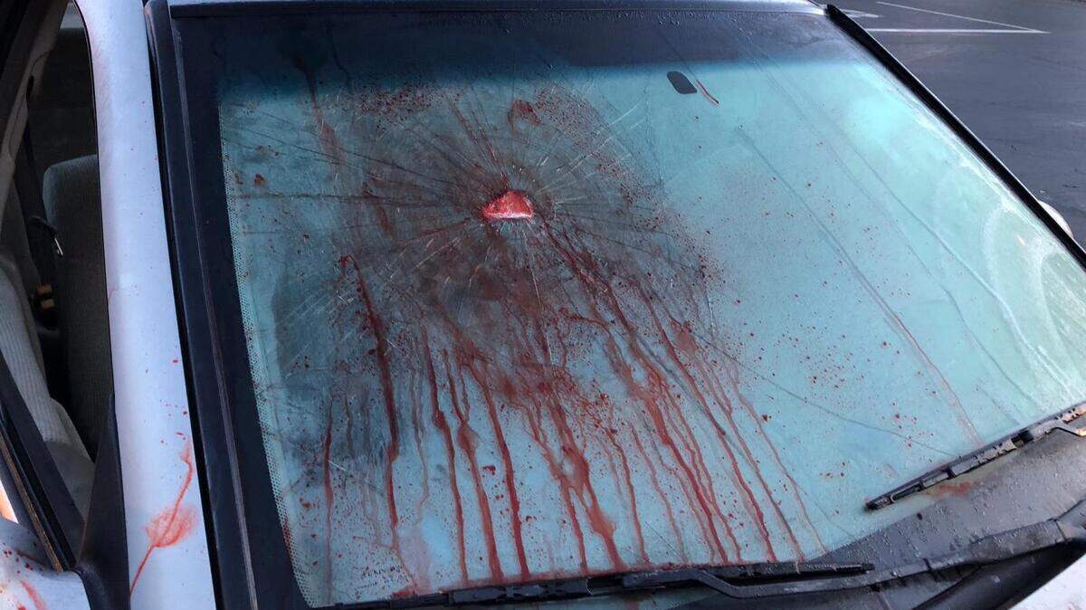 Dixon police say a car covered in fake blood was found abandoned in a Safeway parking lot Sunday, in an apparent prank. The Police Department roasted the apparent prankster in a long, sarcastic Facebook post Tuesday.