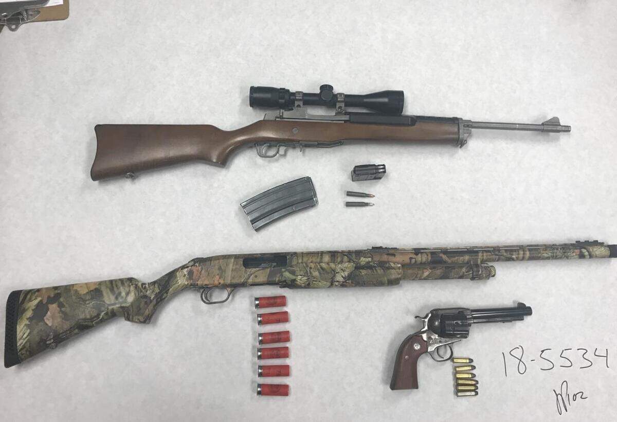 Redding police say they found loaded firearms and ammunition in Sean D. Vinson’s vehicle on Monday.
