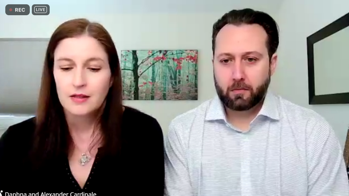 Daphna and Alexander Cardinale say they gave birth to a child who was not theirs after an IVF treatment mixed up their embryos, a lawsuit states.