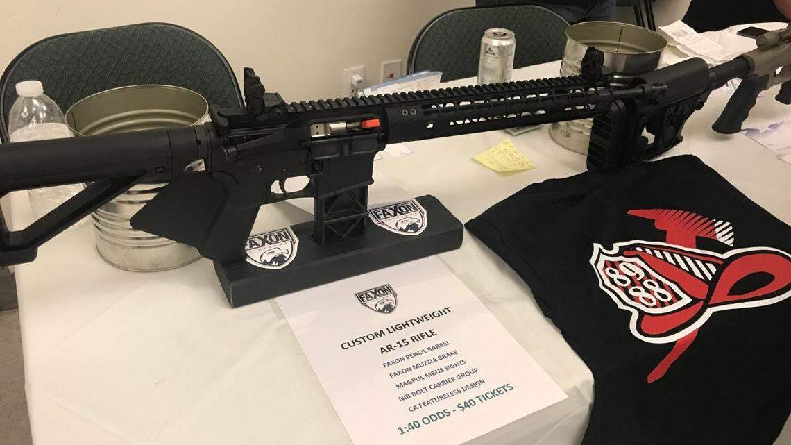 This AR-15 rifle was raffled off at a fundraising event in February in Cameron Park.
