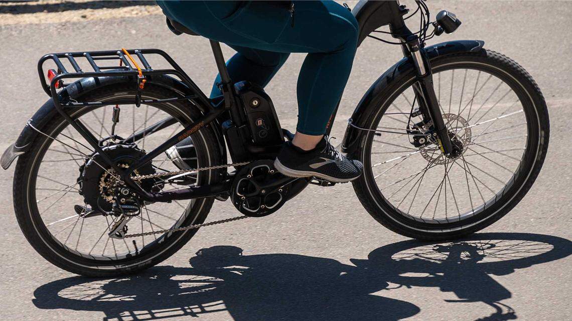 Pedestrians and eBikes riders share the Tahoe East Shore Trail along Highway 28 in the Tahoe Basin Management Unit near Incline Village in 2021. In Rocklin, police and school officials are teaming up against illegal e-bike behavior with children 15 and under.