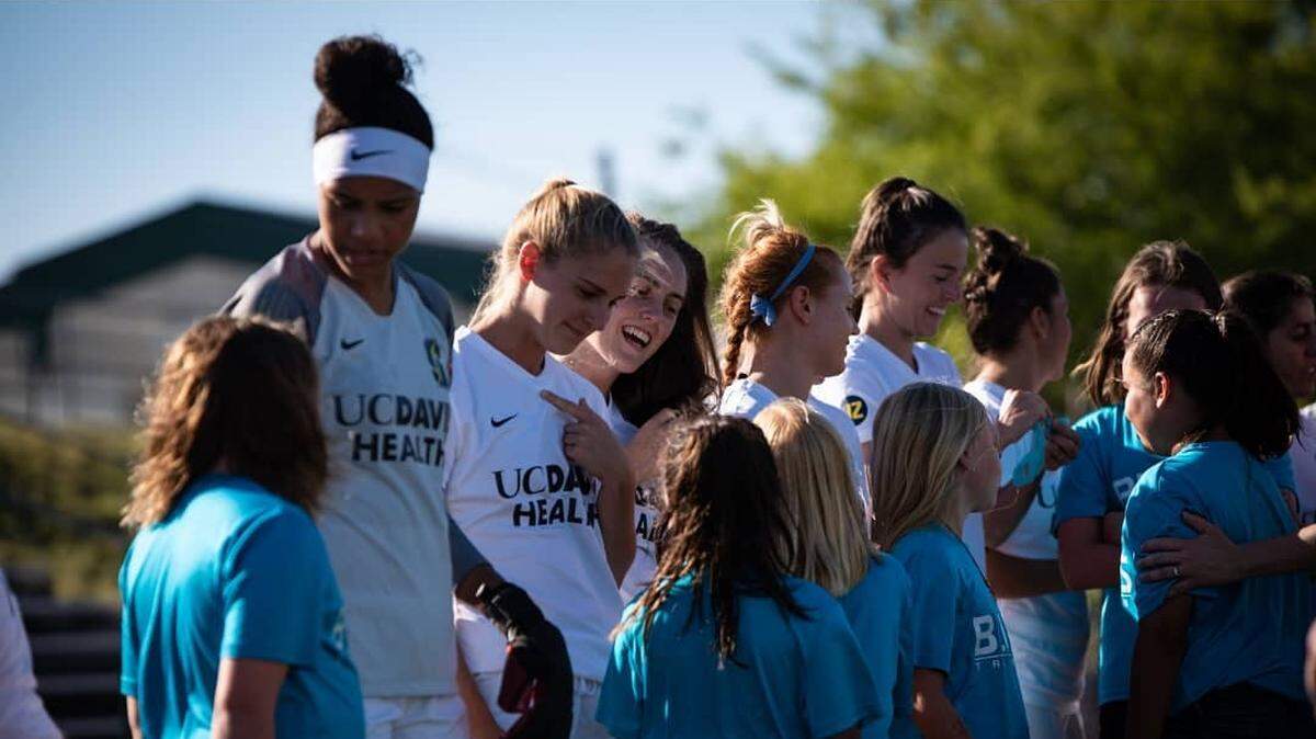 California Storm, Sacramento’s women’s soccer team, inspires and coaches younger soccer players. The team, which holds free inner-city soccer clinics, recently won the Pacnorth conference of the Women’s Premier Soccer League.