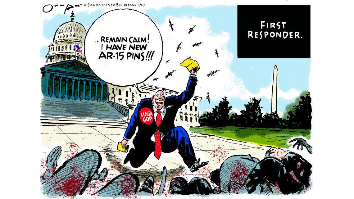 Nashville mass shooting comes a month after GOP members of Congress wore AR-15 pins | Opinion