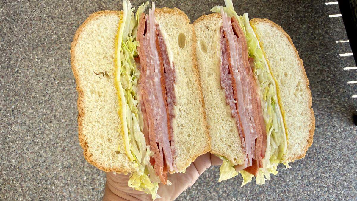 The Corti Special sandwich from East Sacramento’s Corti Brothers grocery store at 5810 Folsom Blvd. offered a grab-and-go Corty Special sandwich with prosciutto cotto (ham), salami, pepperoni, hard salami and provolone cheese, dressed with mayonnaise, mustard and a healthy confetti of shredded iceberg lettuce on Tuesday, April 28, 2026.