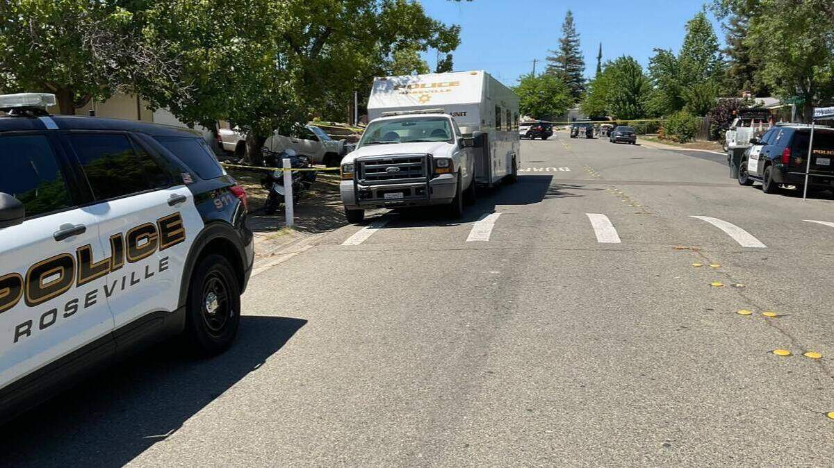 Police respond to a suspicious death inside a Roseville home on Wednesday, June 15 2022.