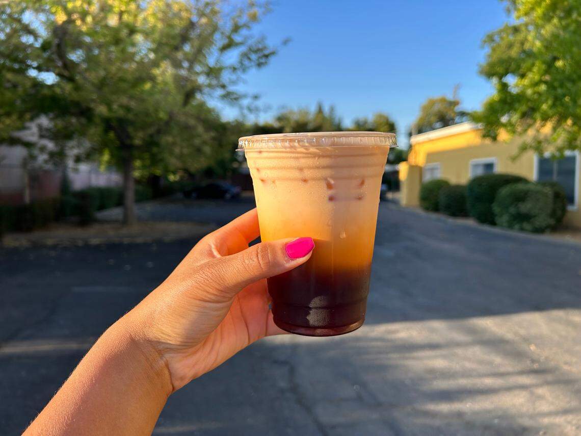 Service journalism reporter Brianna Taylor visits South Area Market at 5220 Fruitridge Road, Sacramento, on Wednesday, Sept. 13, 2023, with $25. She spent some of her budget on a $4 Thai tea.