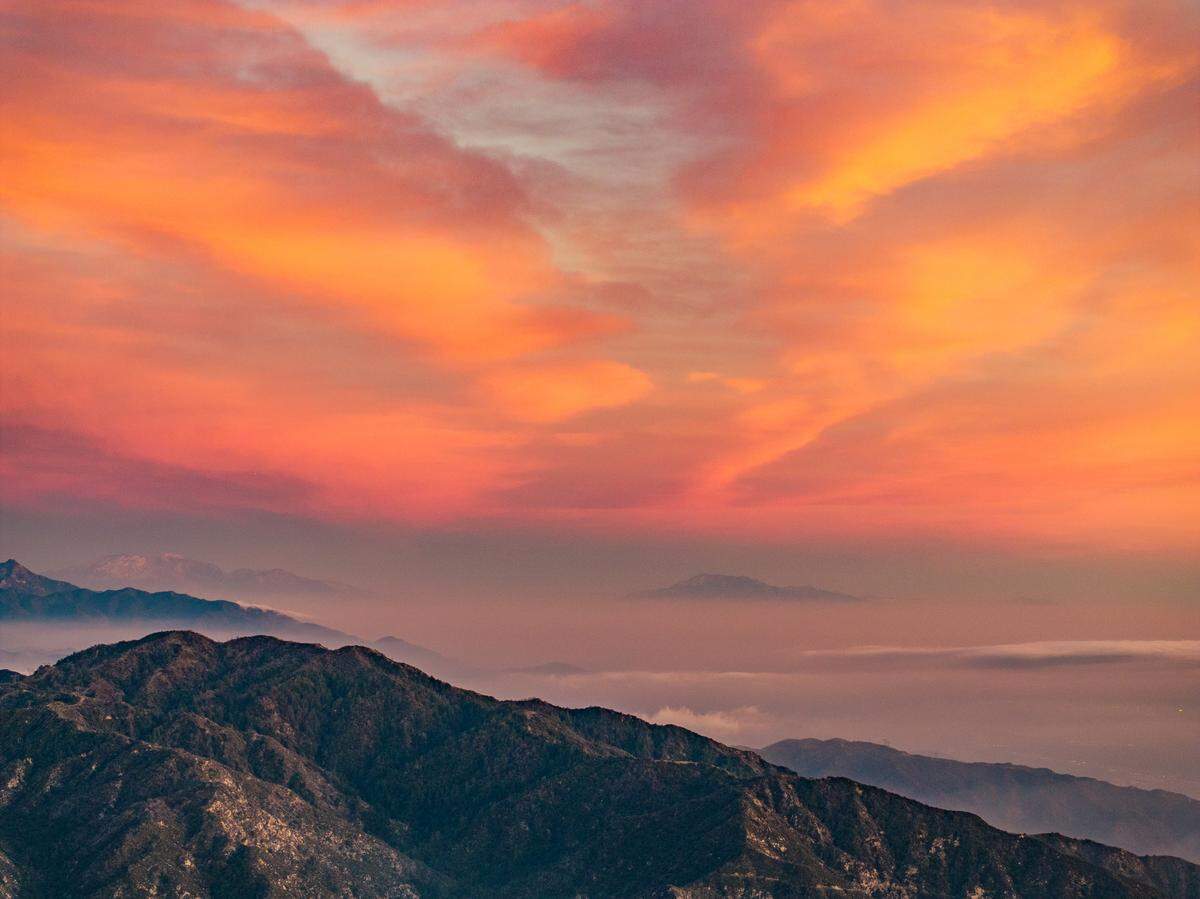Mt. Wilson at sunset is a breath-taking sight.