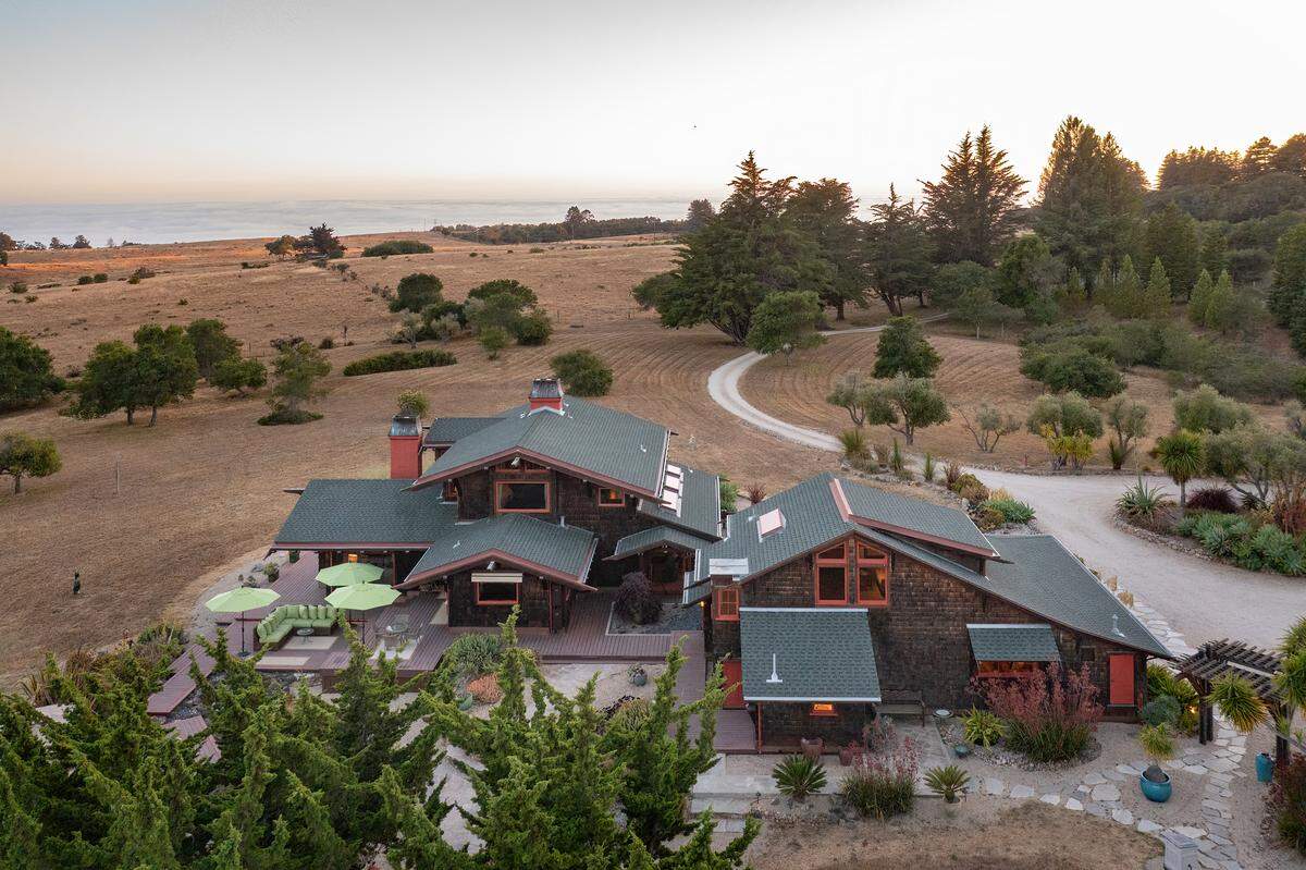The 11-acre estate between Half Moon Bay and Santa Cruz is a biodiverse sanctuary with ocean views.
