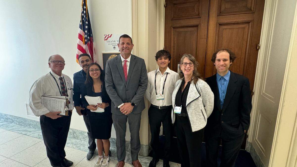 Citizens’ Climate Lobby volunteers meet with Rep. David Valadao in Washington, D.C. to discuss climate policy on June 11, 2024.