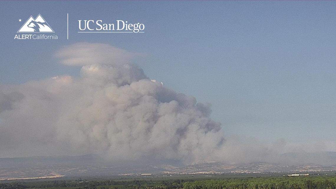 The Park Fire broke out near Bidwell Park in Chico on Wednesday afternoon. By 6:30 p.m., it had burned 611 acres, according to Cal Fire.