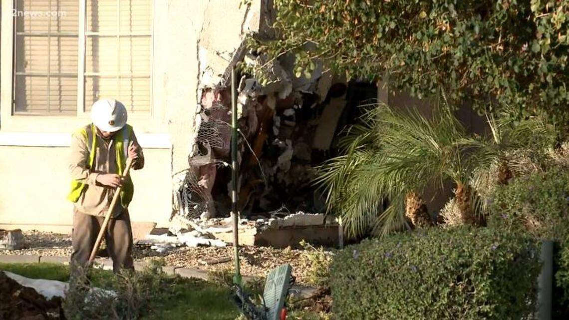 A 6-year-old boy who found his father’s keys drove his pickup truck into a neighbor’s house in Glendale, Arizona, police say.