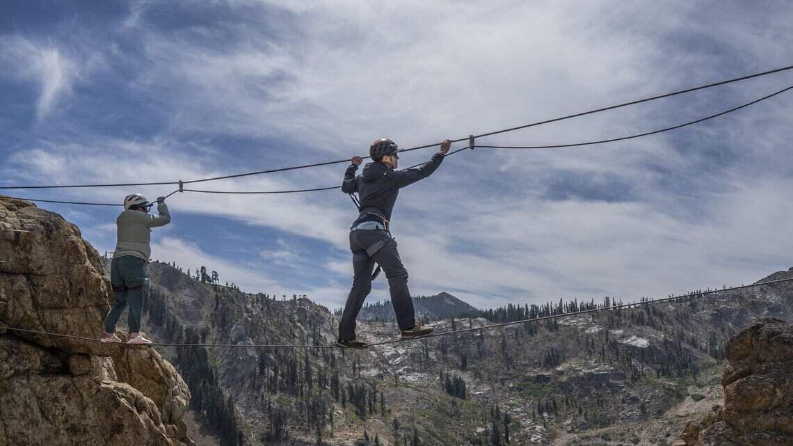 The Bee climbed a Tahoe cliff face, fear of heights and all. Here’s how it went
