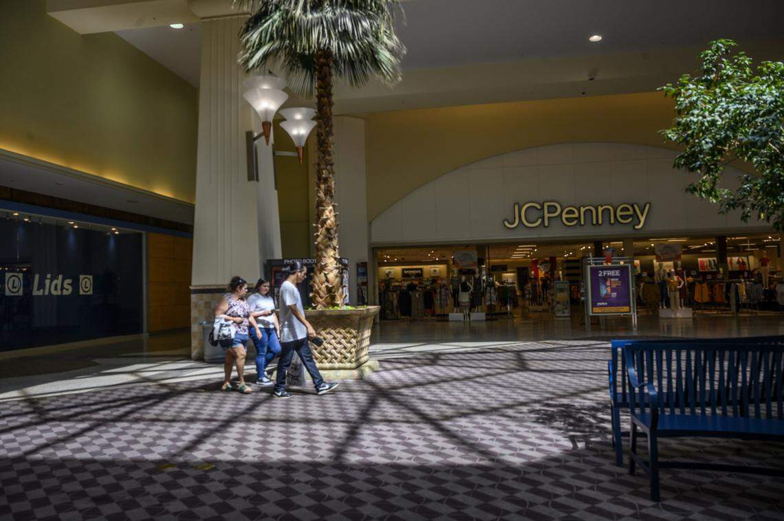 JC Penney and Macy are two major department stores still open at the Sunrise Mall on Tuesday, Aug. 13, 2019 in Sacramento. “I want to make sure people know that the mall is not closing,” said Meghan Huber, Economic Development Manager for the city of Citrus Heights.
