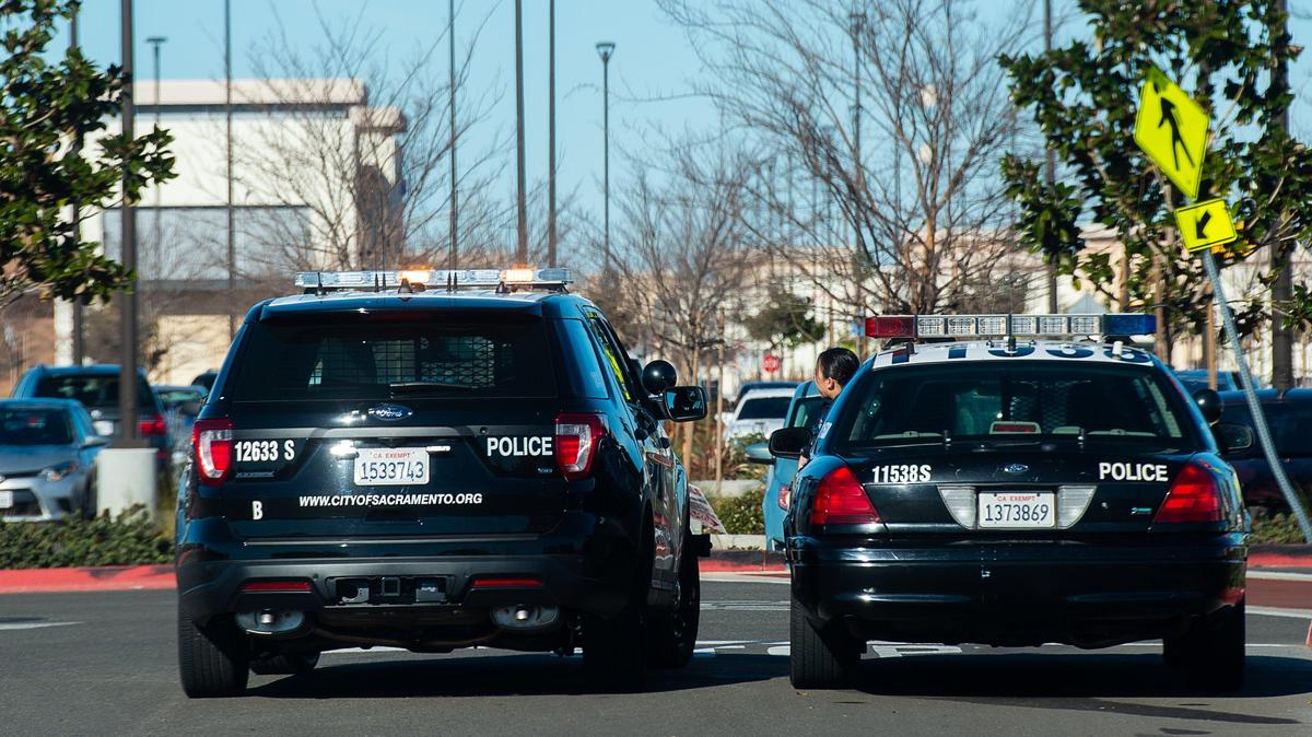 Sacramento Police patrol the Delta Shore Mall for gang activity on Monday, December 31, 2018 in Sacramento.