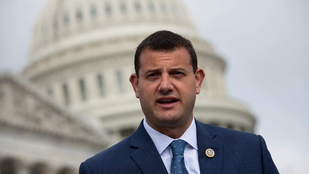 Rep. David Valadao, R-Hanford, speaks during a press conference with Republican members of the House of Representatives about immigration reform, at the U.S. Capitol in Washington, D.C., on Wednesday, March 17, 2021, amid the coronavirus pandemic. 