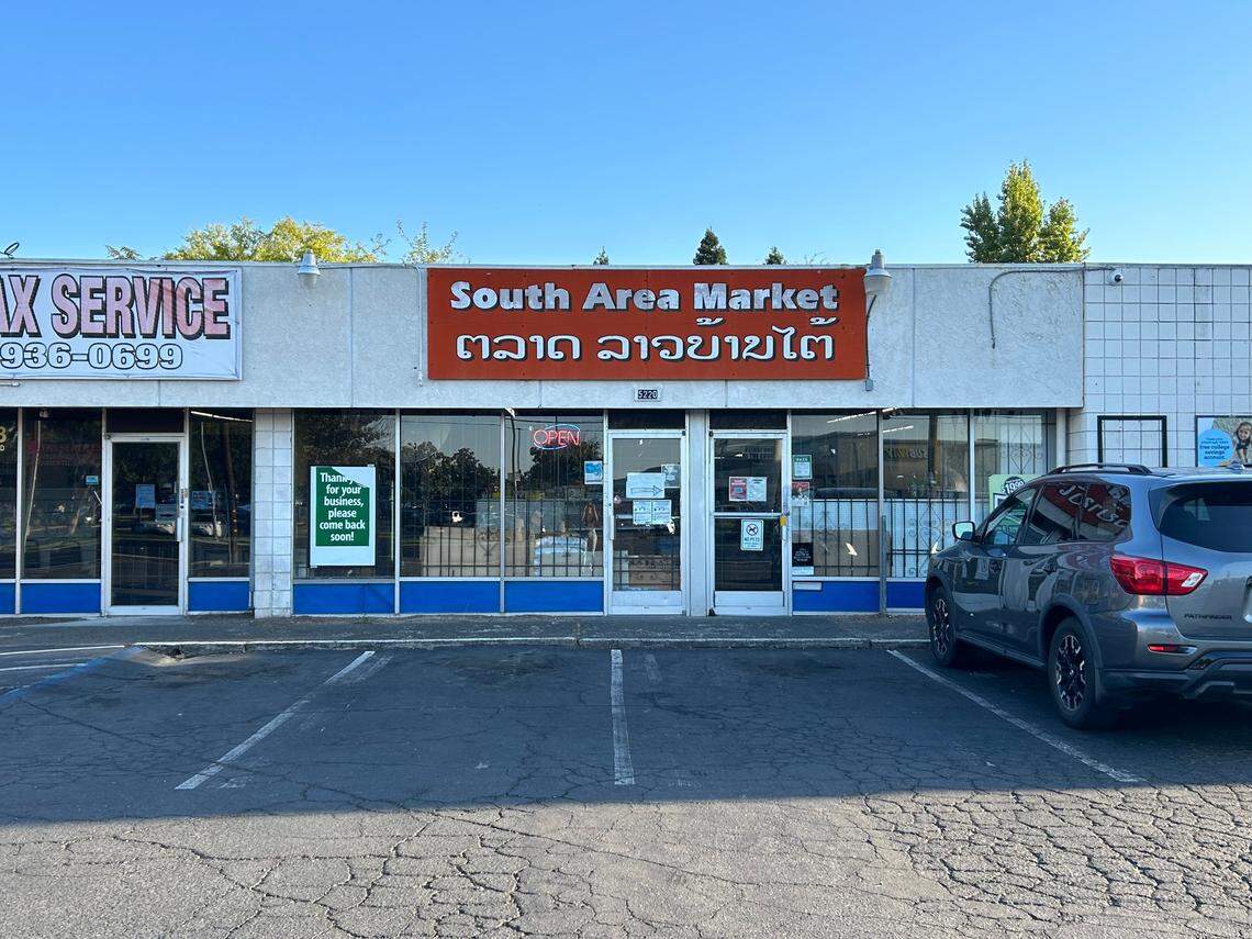Service journalism reporter Brianna Taylor visits South Area Market at 5220 Fruitridge Road, Sacramento, on Wednesday, Sept. 13, 2023, with $25.