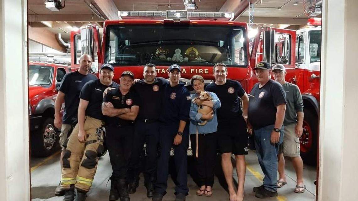 A dog who had been missing for three days was rescued from a steep cliff in Oregon, officials said.