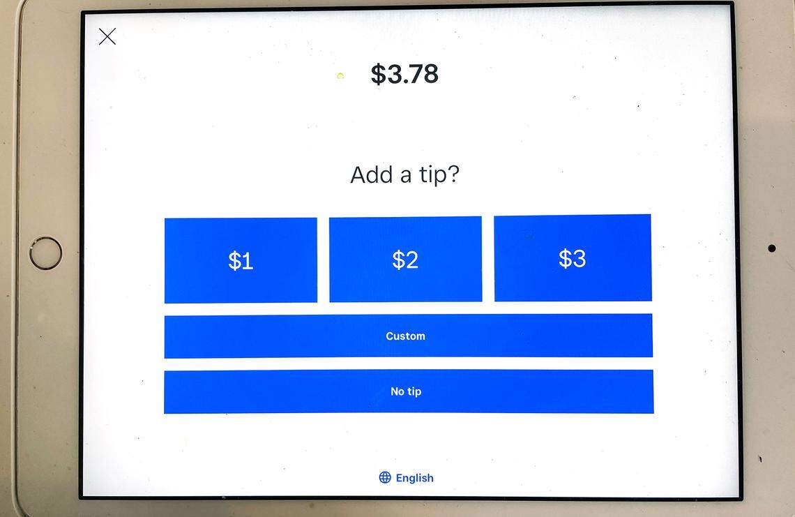 Point of sale screen in Modesto, Calif., Wednesday, June 28, 2023.