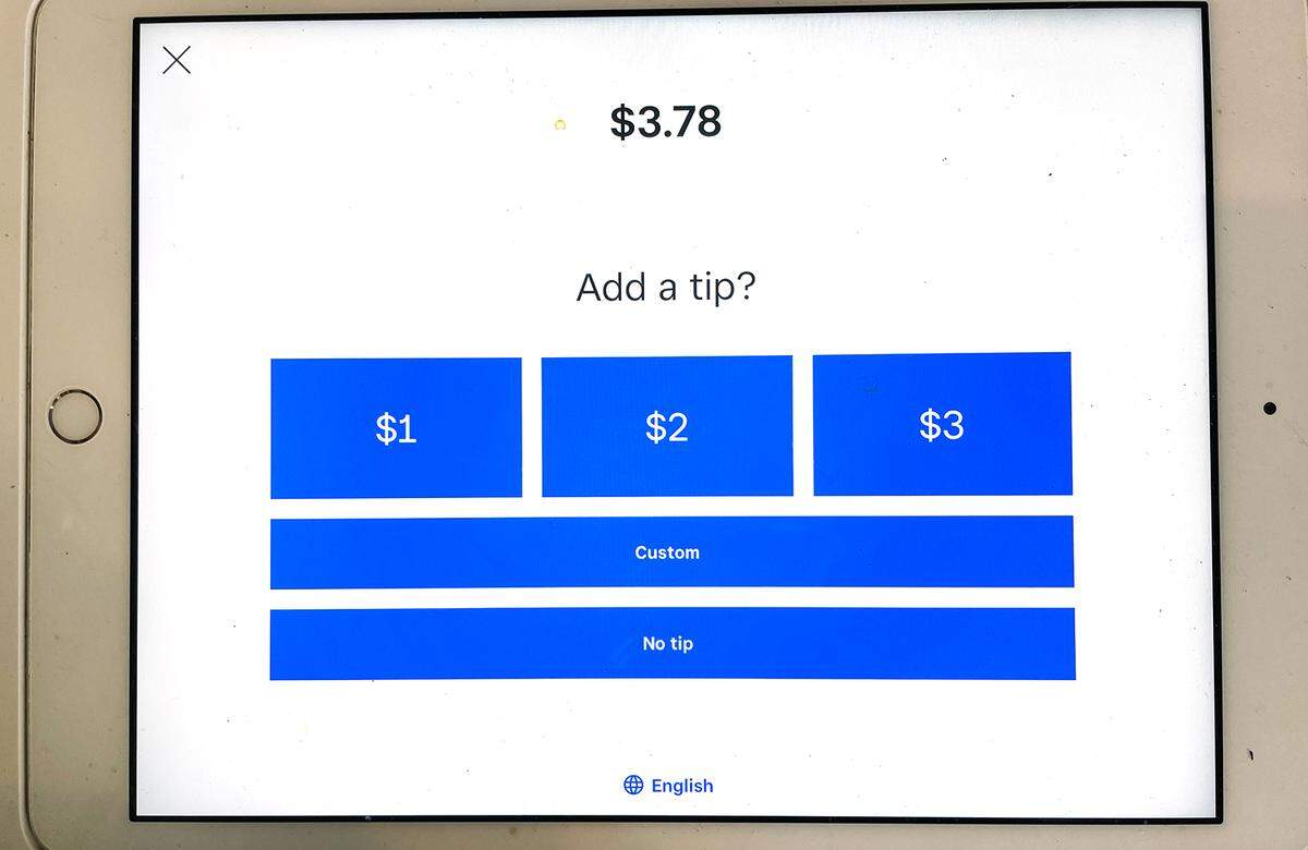 Point of sale screen in Modesto, Calif., Wednesday, June 28, 2023.
