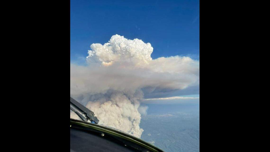 The 41,000-acre Mosquito Fire in Northern California created pyrocumulus clouds reaching up to 40,000 feet high, climate scientists say.