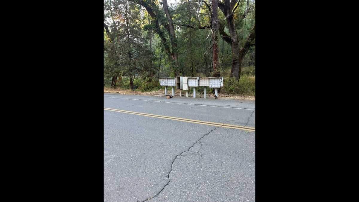 Photo of mailboxes near Fiddletown Road and Hale Road, provided by the Amador County Sheriff’s Office’s Facebook.