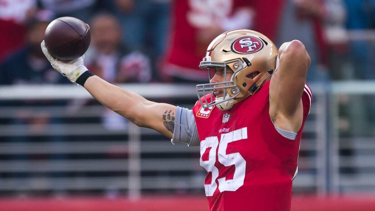 George Kittle, the 49ers’ starting tight end, is going to the Pro Bowl. He leads the team with 1,154 receiving yards.